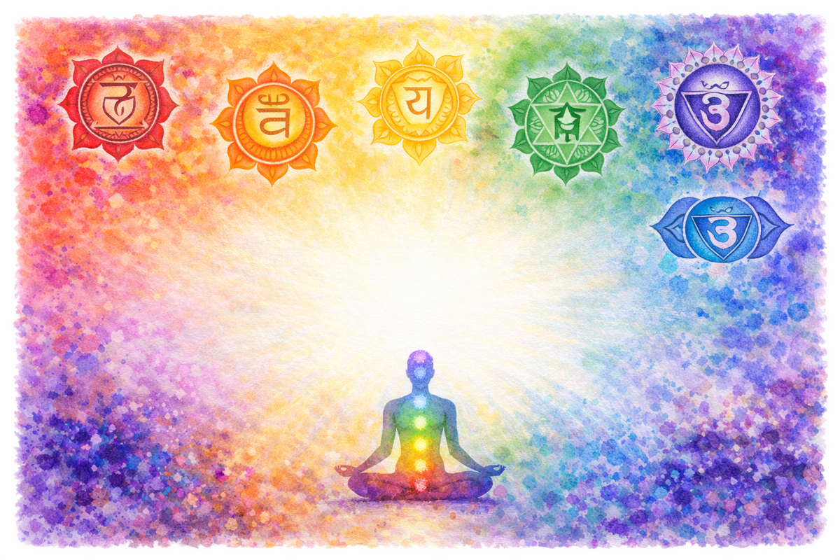 Plaque maison décor Chakras et couleurs, impression UV, à personnaliser