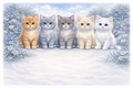 Plaque maison décor Chatons, impression UV, à personnaliser